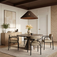Serava - Vegan Leather Upholstered Dining Chair (Set of 2)