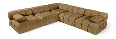 Orin - Velvet Fabric 5 Piece Modular Sectional