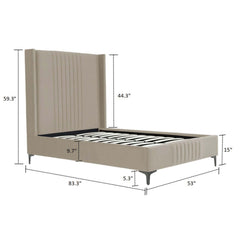 Promenade - Bed With Upholstered Headboard And Slats