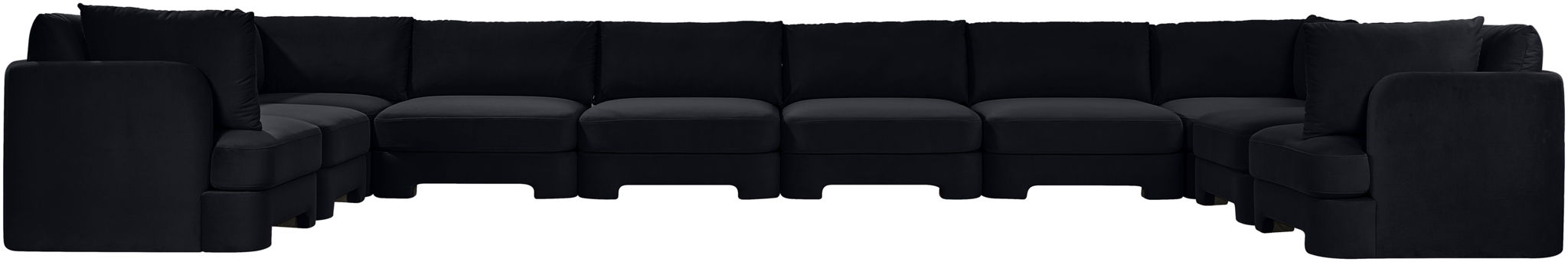 Hammond - Velvet Performance Fabric Upholstered 10 Piece Sectional