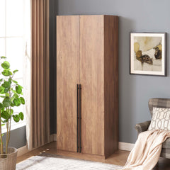 Lee - Free Standing Wardrobe Closet With Drawers And Shelves