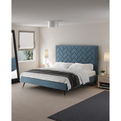 Crosby - Bed With Upholstered Headboard And Slats