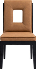 Gwendolyn - Faux Leather Dining Side Chair With Black Frame (Set of 2)