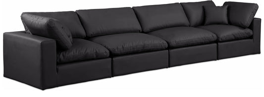 Comfy - Faux Leather Modular Sofa 4 Seats