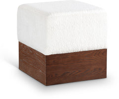 Havre - Ottoman / Stool With Brown Base