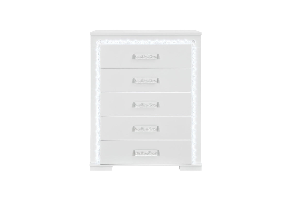 Naomi - Chest With LED - Silver