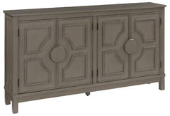 Darlock - Accent Cabinet - Warm Gray