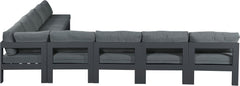 Nizuc - Outdoor Patio 9 Piece Modular Sectional With Gray Frame