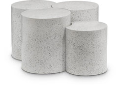 Dimple - 20" 4 Piece Modular Coffee Table - Terazzo Finish