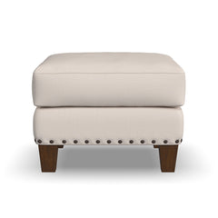 Gianna - Fabric Ottoman With Nailhead Trim