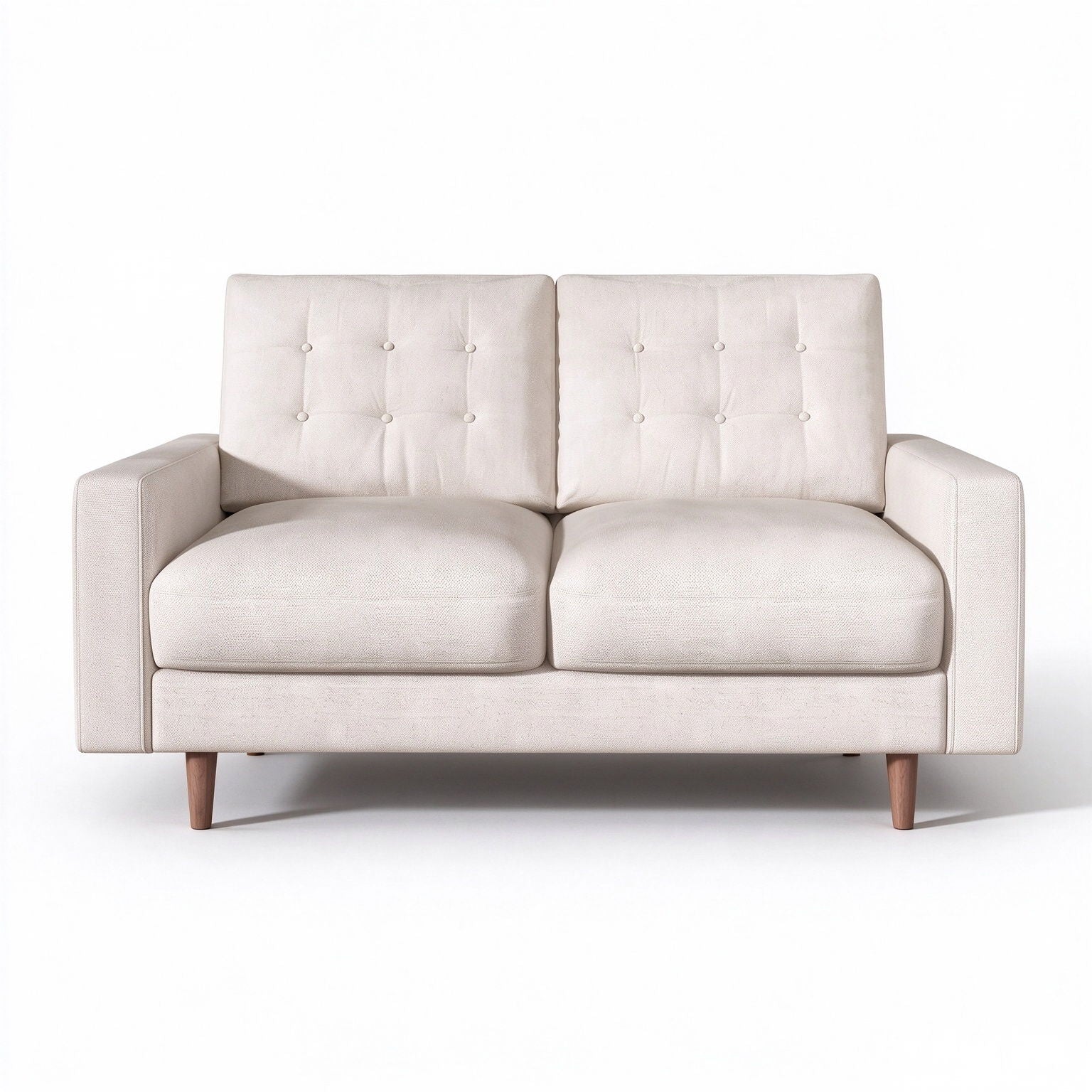 Loveseat Sofa, Tufted Back Upholstered 2 Seat Couch