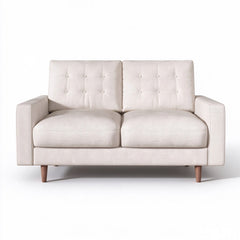 Loveseat Sofa, Tufted Back Upholstered 2 Seat Couch