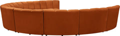 Infinity - 9 Piece Velvet Modular Sectional