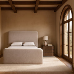 Fira - Chenille Fabric Upholstered Bed