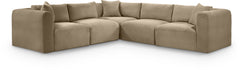 Shaggy - Fabric 5 Piece Modular Corner Sectional