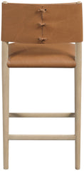 Andie - Vegan Leather Upholstered Counter Stool - Natural Base