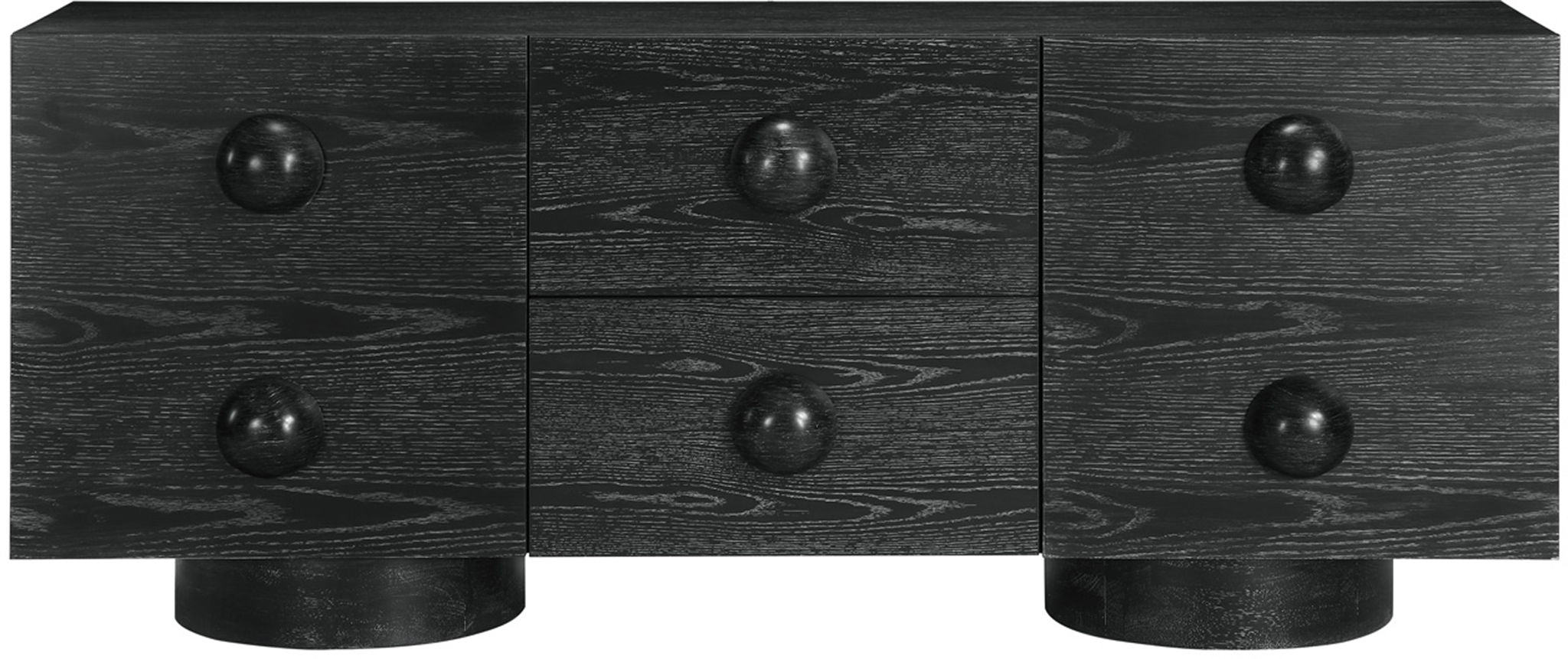 Bubble - Rubberwood with Oak Veneer Sideboard / Buffet
