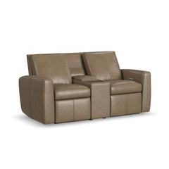 Aria - Power Reclining Loveseat With Console