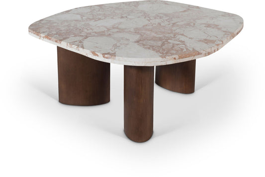 Puglia - Marble Top And Oak Wood Base Table