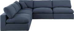 Comfy - 5 Piece Linen Modular Corner Armless Sectional