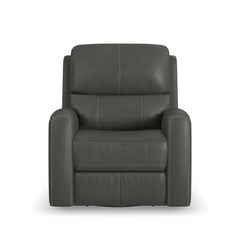 Linden - Power Swivel Gliding Recliner With Power Headrest, Lumbar, Heat & Massage