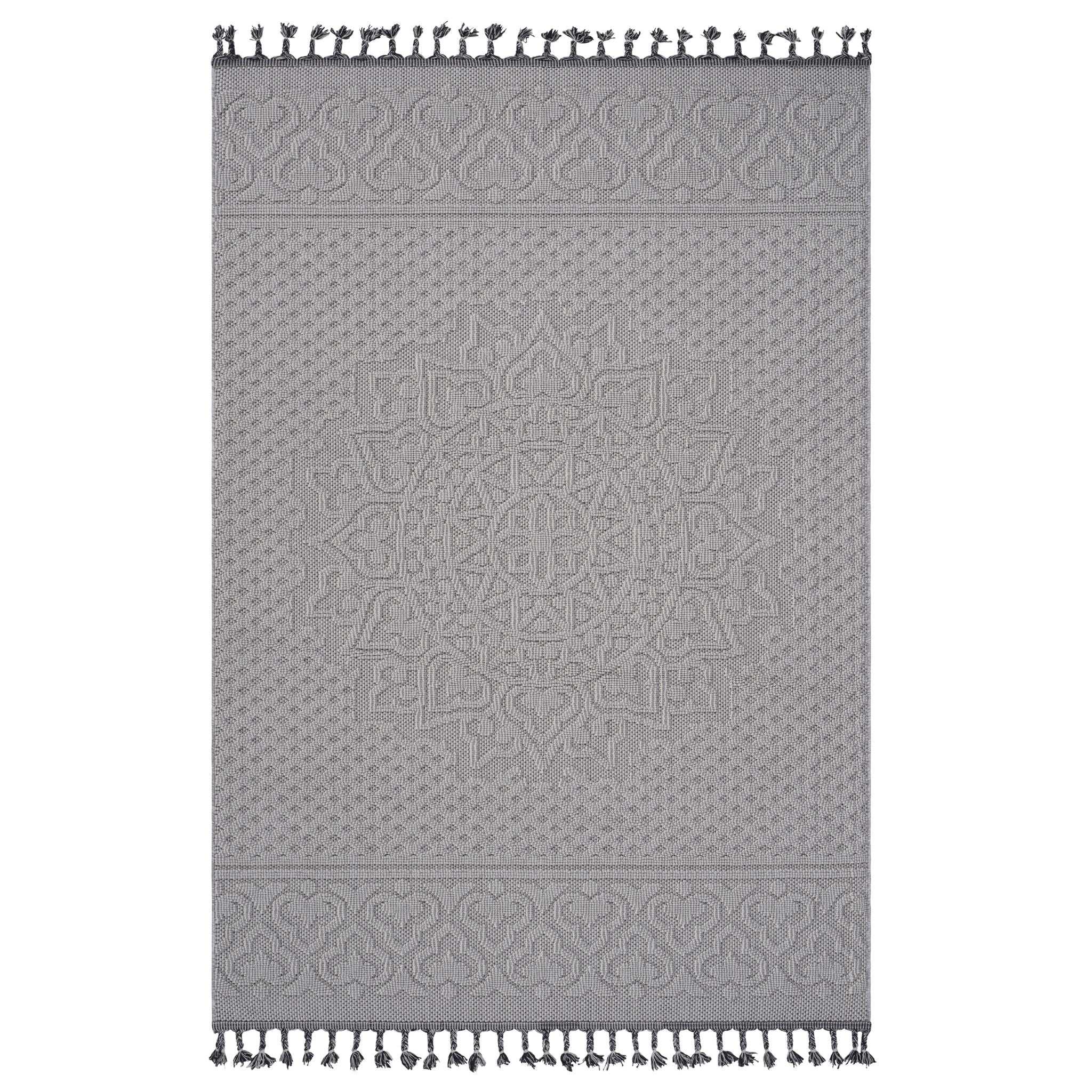 Guros - 6' X 9' Medallion Indoor / Outdoor Area Rug - White