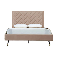 Crosby - Bed With Upholstered Headboard And Slats