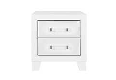 Luccia - 5 Piece Twin Bedroom Set With LED - White