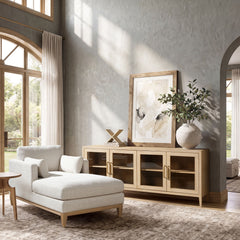 Marlowe - Glass Door Sideboard - White