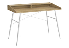 Computer Desk For Home Office, Laptop, Storage Shelves, Contemporary Versatile Placement - Natural