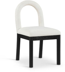 Conrad - Linen Dining Chair With Black Legs
