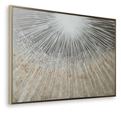 Waldard - Gray / Taupe / White - Wall Art