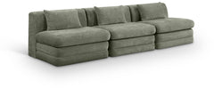 Stellar - 3 Piece 114" Upholstered Modular Armless Sofa