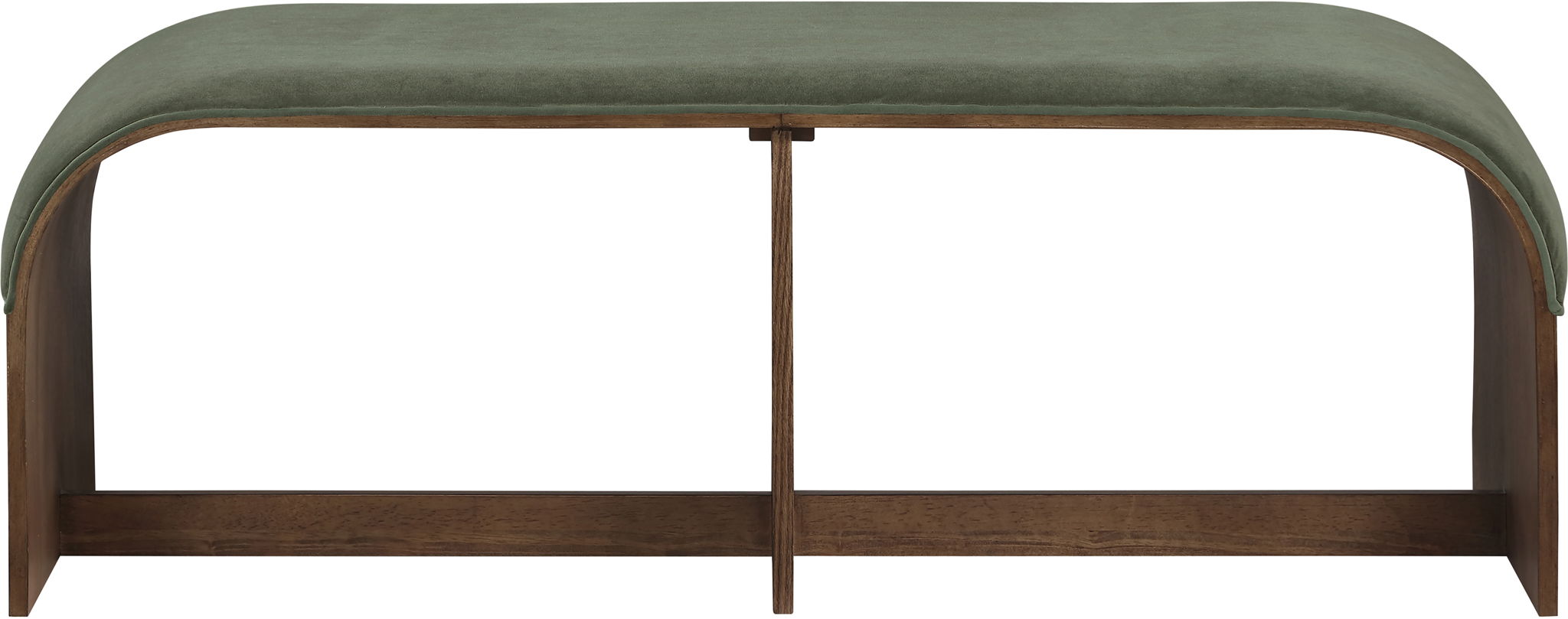 Sable - 52" Velvet Performance Fabric Upholstered Bench
