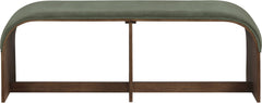Sable - 52" Velvet Performance Fabric Upholstered Bench