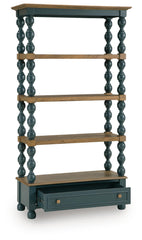 Finnworth - Bookcase - Blue / Brown