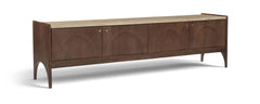 Veya - 71" Genuine Marble And Mango Wood Media Console