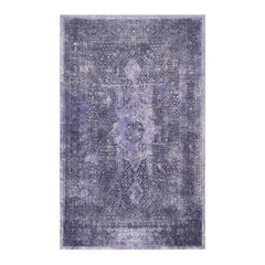 Maval - 8' X 10' Washable Area Rug - Anthracite