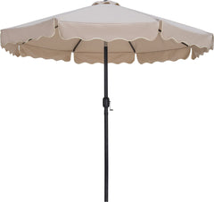 Amalfi - Patio Umbrella - White Base / Black Pole