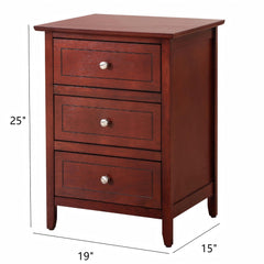 Daniel - 3 Drawer Nightstand