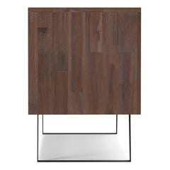 Lowry - TV Media Stand - Distressed Charcoal Brown