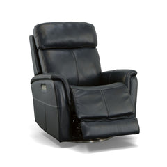 View - Power Swivel Recliner With Power Headrest