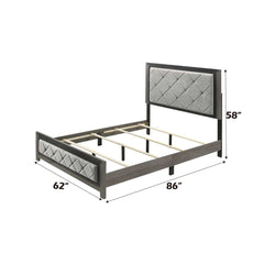 Jehoram - Queen Bed - Gray