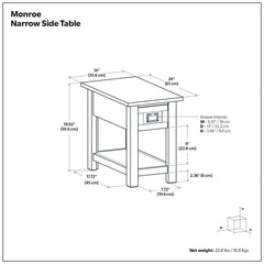 Monroe - Handcrafted Side Table