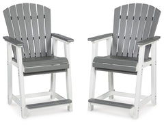 Transville - Barstool (Set of 2) - Gray / White
