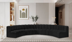 Arc - Boucle Fabric 7 Piece U-Shaped Modular Sofa