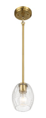 Vista - Single Pendant Chain Hanging Light - Clear / Gold