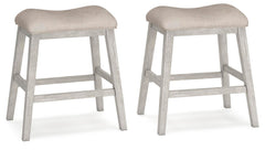 Skempton - Upholstered Stool (Set of 2) - White