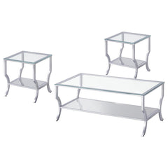 Saide - Glass Top Coffee And End Table Set