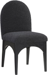 Waldorf - Boucle Dining Side Chair With Black Legs